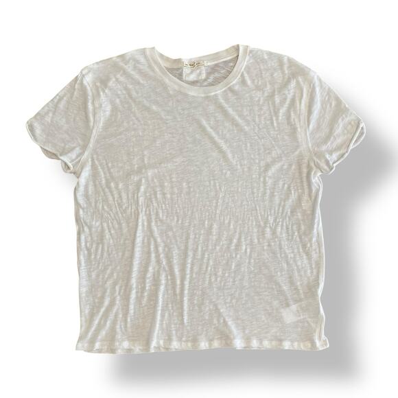 Free People We The Free Hazy Tee in Color Clean Ivory Women’s Size XS‎ Boho - Picture 1 of 8